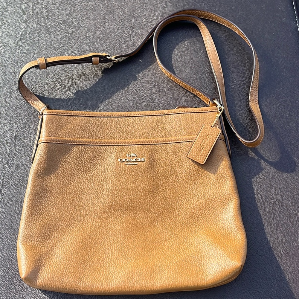 Coach Brown Leather Crossbody Bag